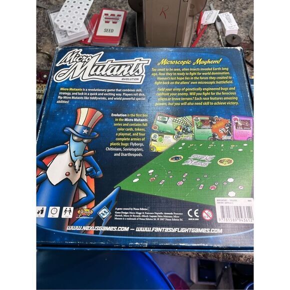 Micro mutants evolution Nexus Games 2007 Fantasy Flight Board Game 100 complete - Picture 16 of 16